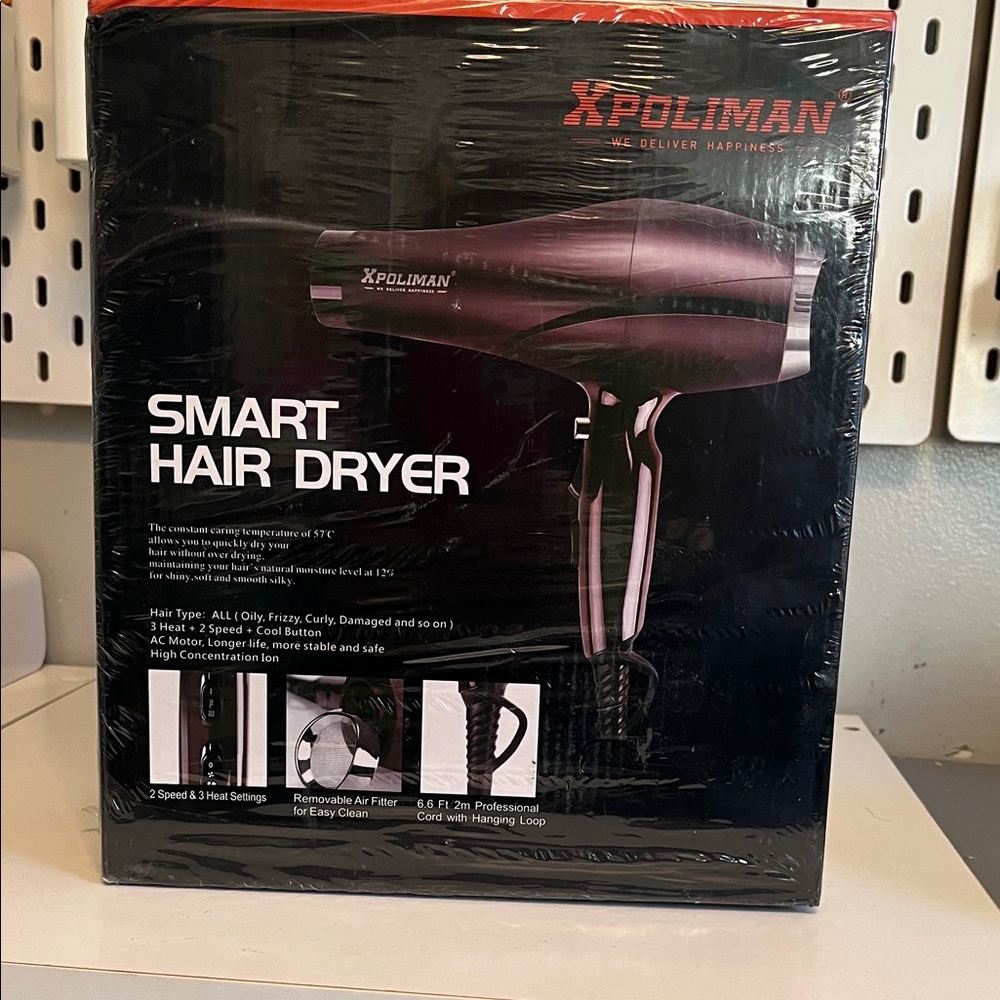 Black Smart Hair Dryer